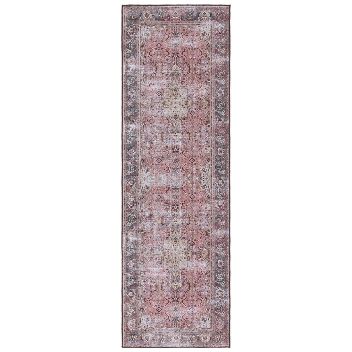 SAFAVIEH Tucson Machine Washable Slip Resistant Jeanne Traditional Rug