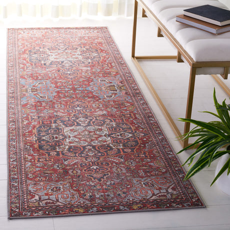 SAFAVIEH Tucson Machine Washable Slip Resistant Kizzie Oriental Rug