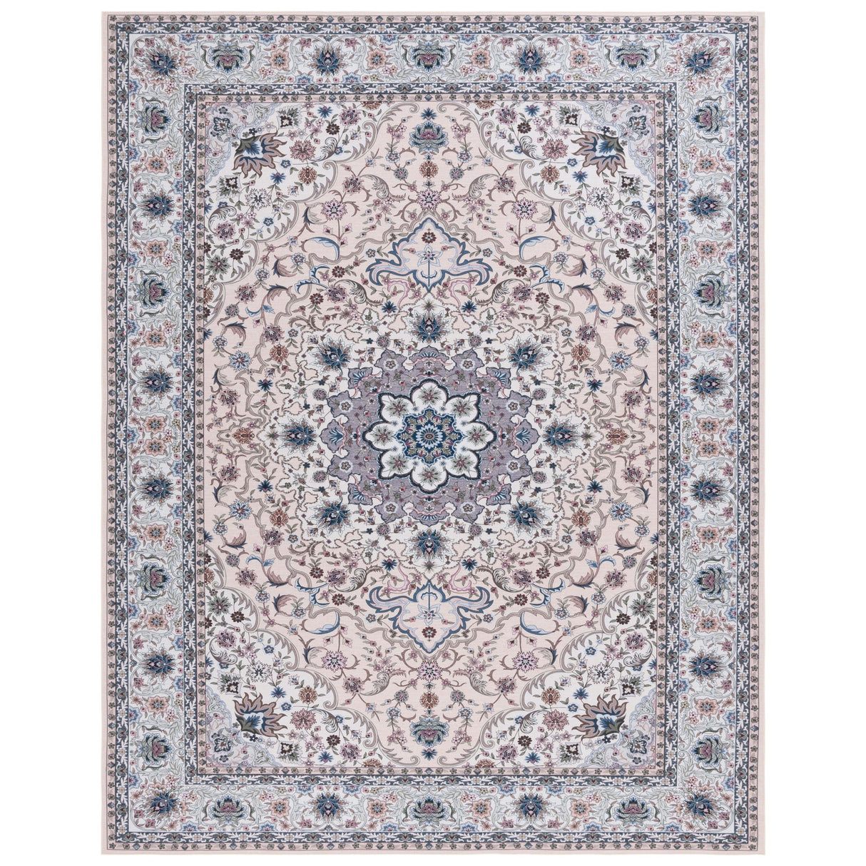 SAFAVIEH Tucson Machine Washable Slip Resistant Koidula Traditional Rug