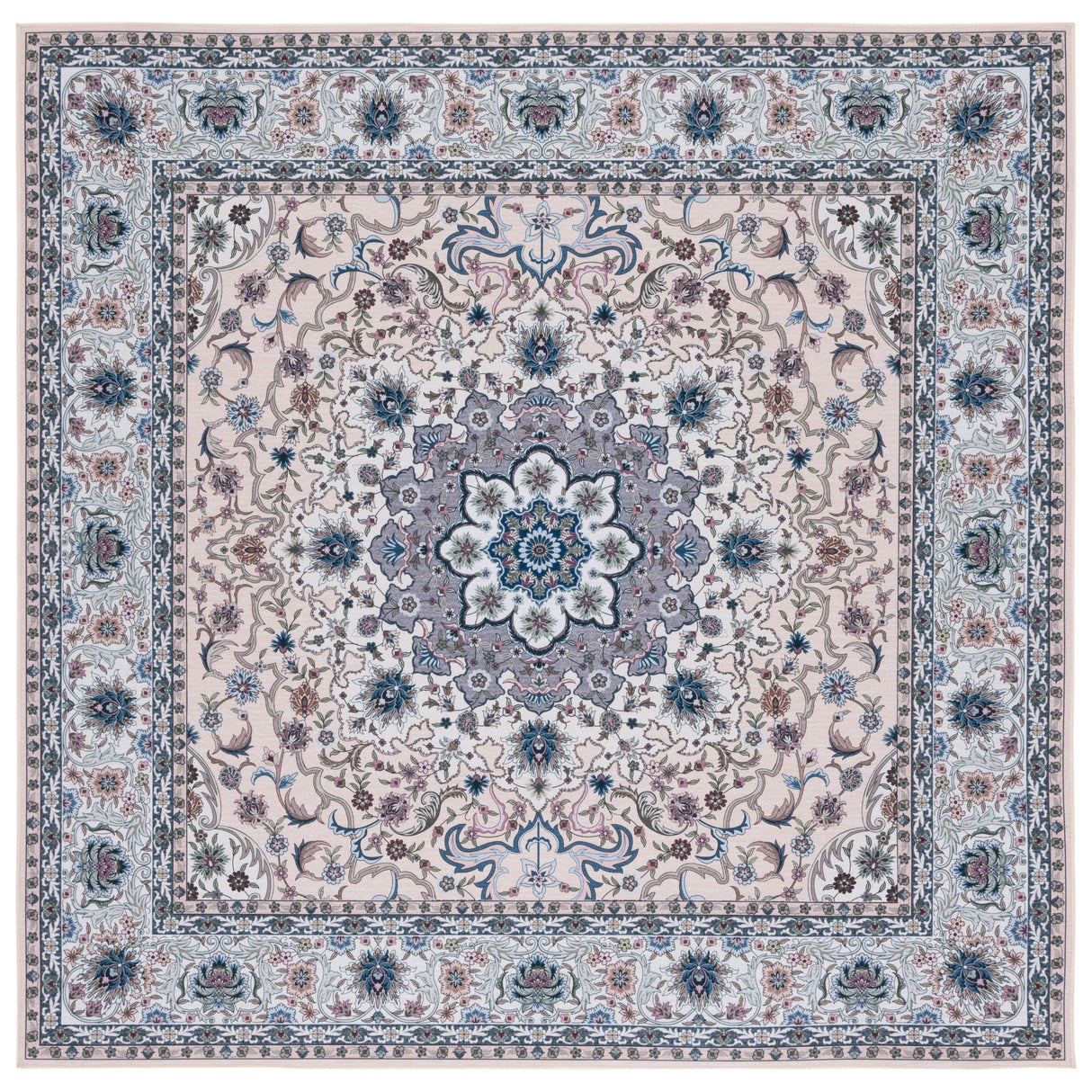 SAFAVIEH Tucson Machine Washable Slip Resistant Koidula Traditional Rug