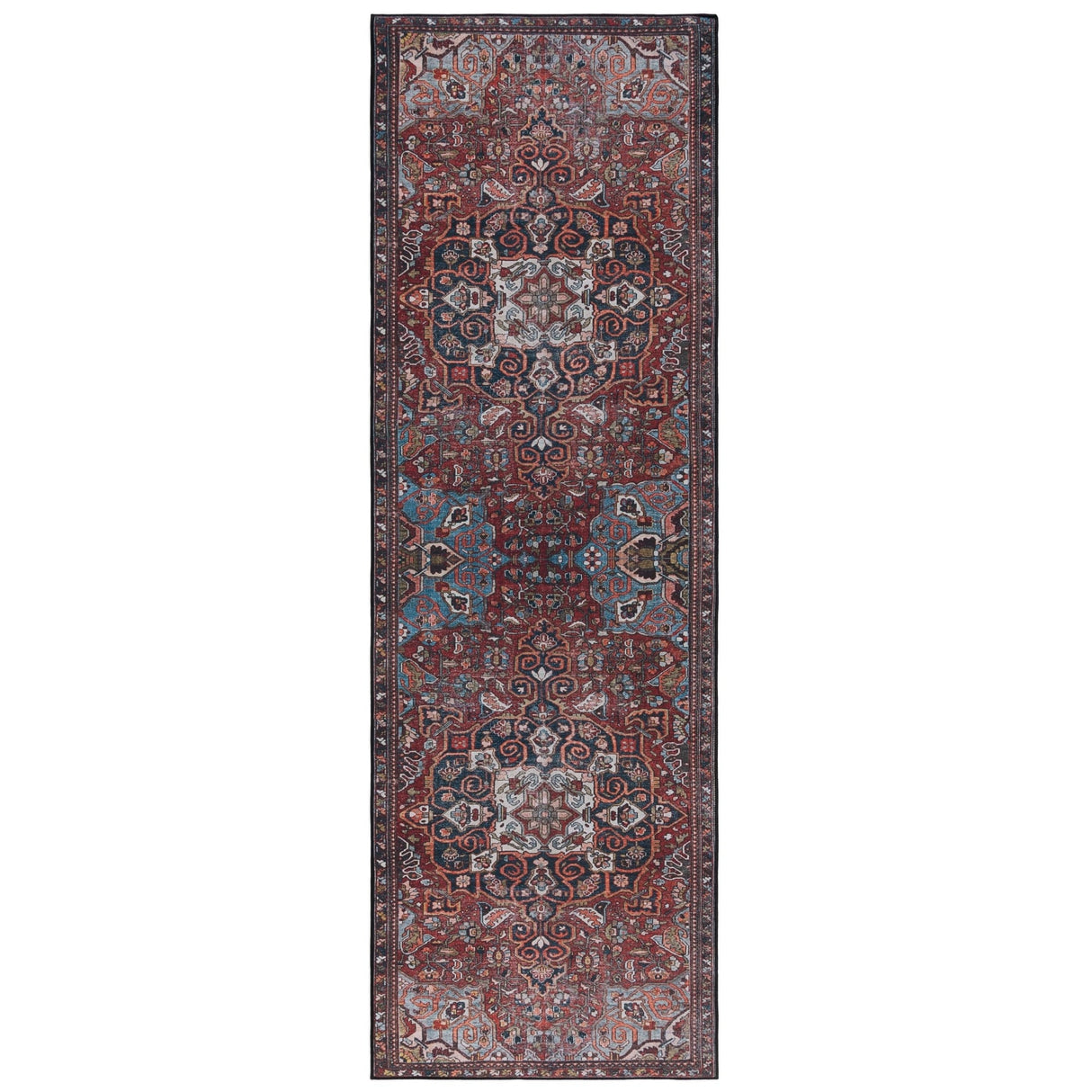 SAFAVIEH Tucson Machine Washable Slip Resistant Rachael Oriental Rug