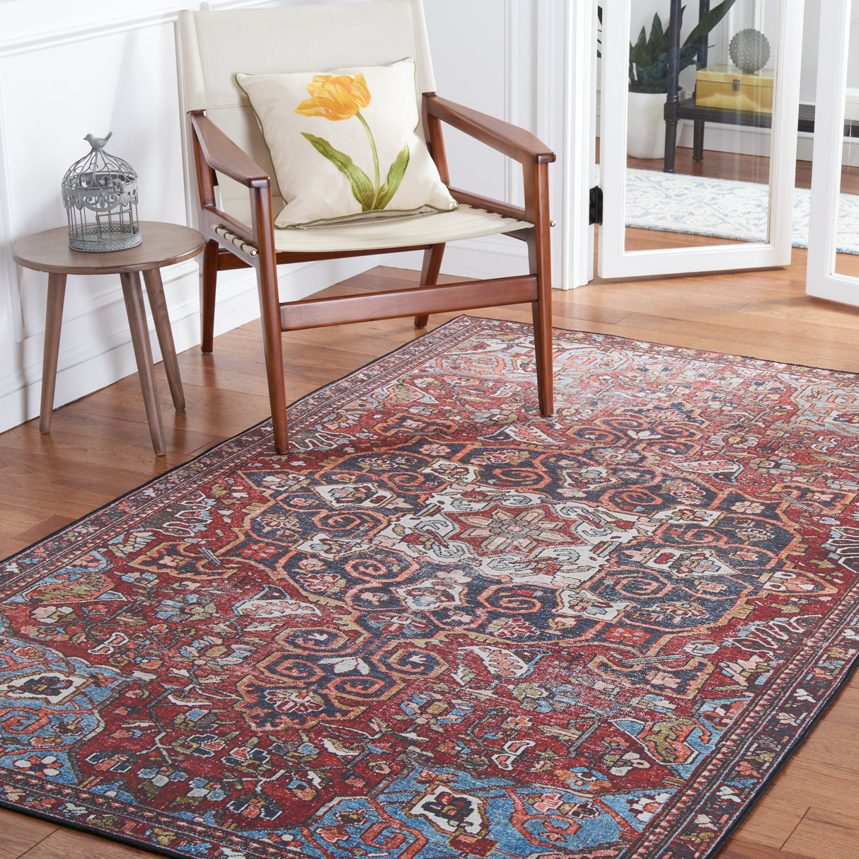 SAFAVIEH Tucson Machine Washable Slip Resistant Rachael Oriental Rug