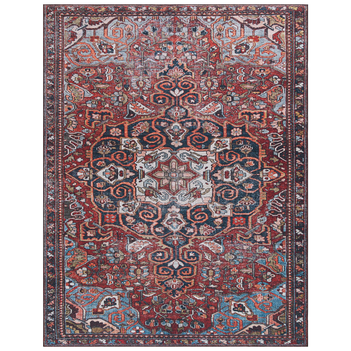 SAFAVIEH Tucson Machine Washable Slip Resistant Rachael Oriental Rug