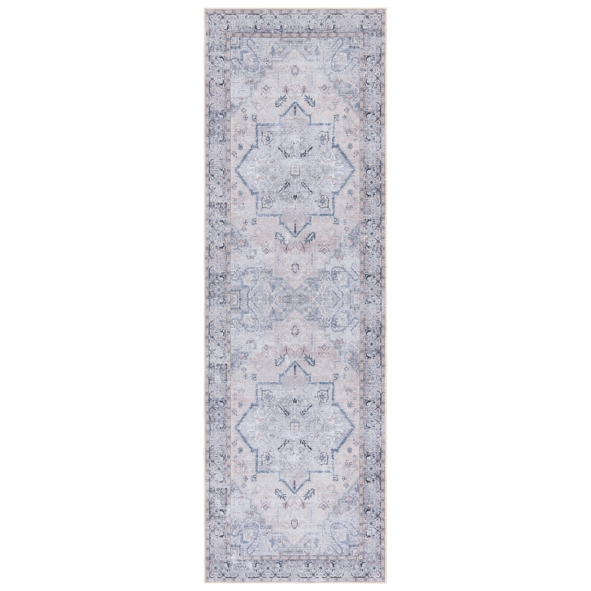 SAFAVIEH Tucson Machine Washable Slip Resistant Sina Traditional Rug