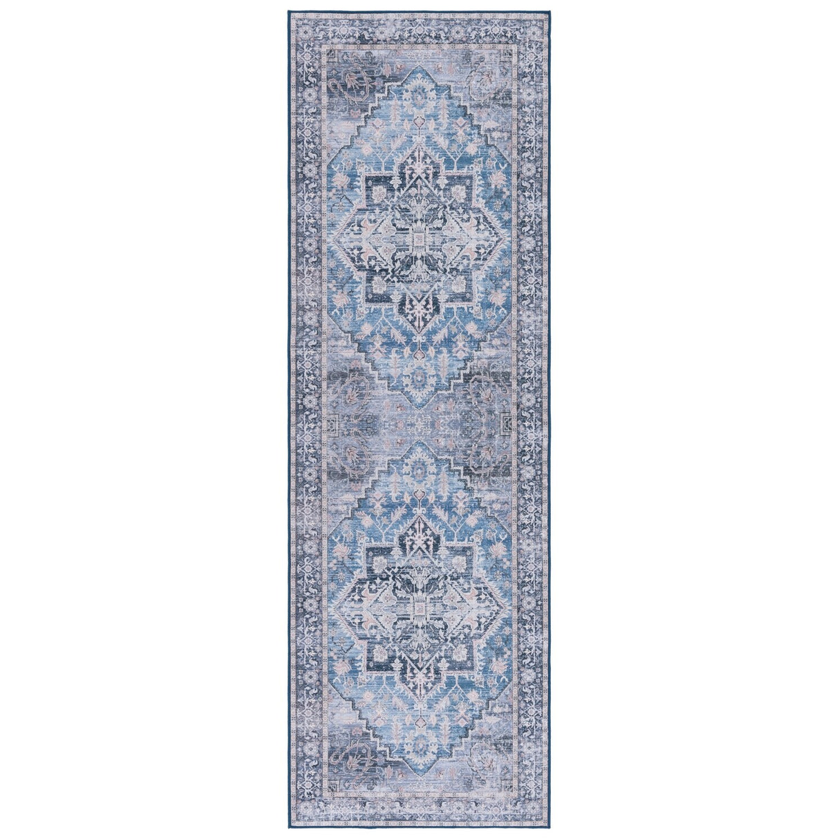 SAFAVIEH Tucson Machine Washable Slip Resistant Sina Traditional Rug