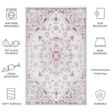 SAFAVIEH Tucson Machine Washable Slip Resistant Theodora Oriental Medallion