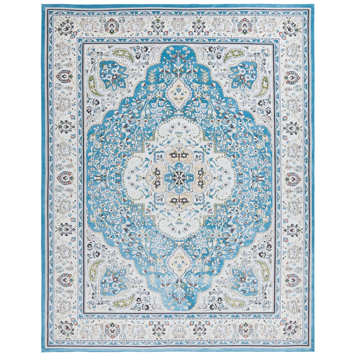 SAFAVIEH Tucson Machine Washable Slip Resistant Willa Traditional Rug