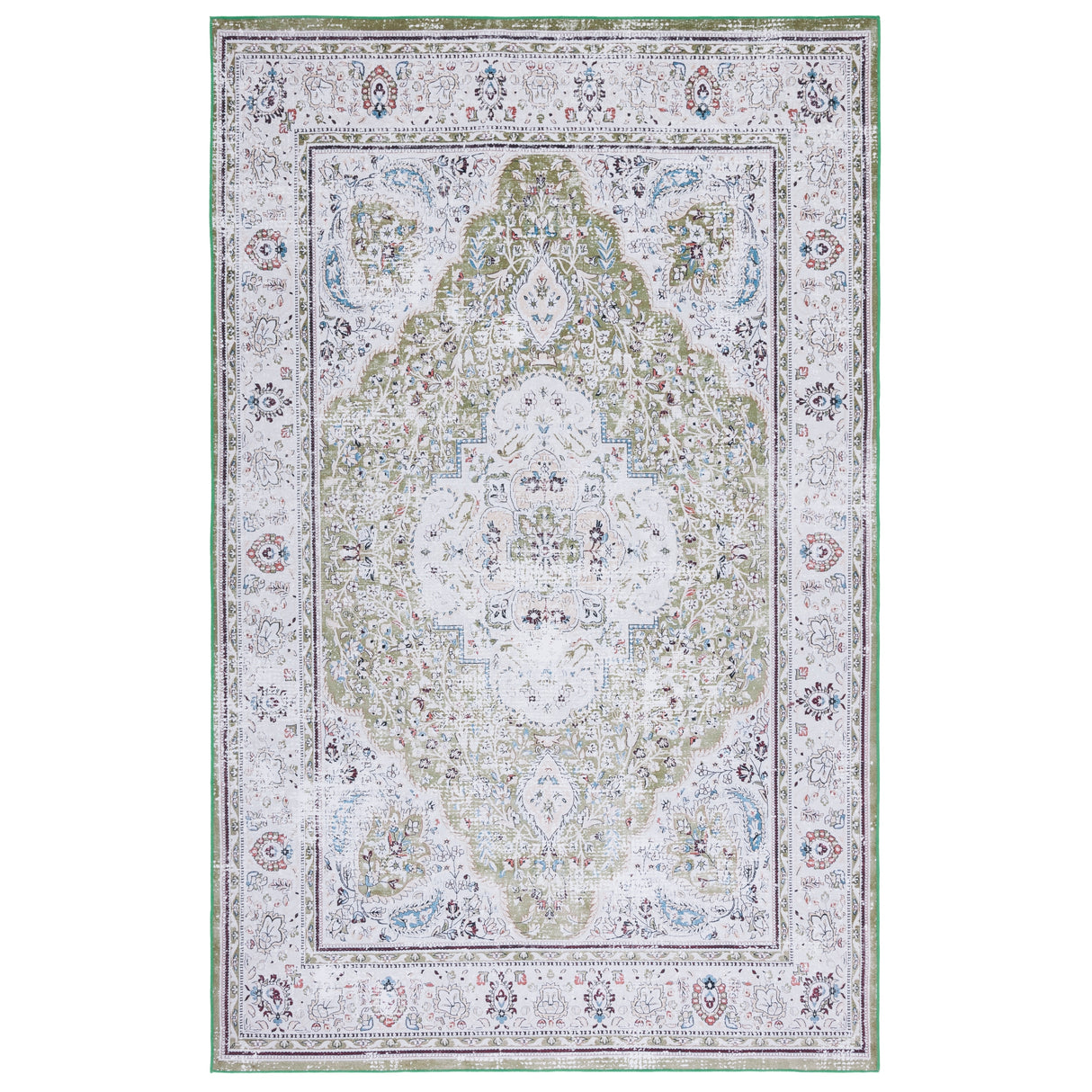 SAFAVIEH Tucson Machine Washable Slip Resistant Willa Traditional Rug