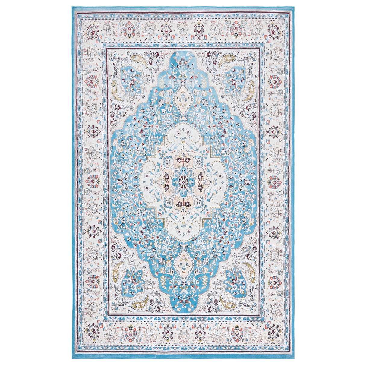 SAFAVIEH Tucson Machine Washable Slip Resistant Willa Traditional Rug