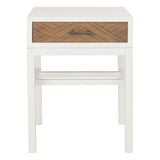 SAFAVIEH Ueli 1-Drawer Accent Table - 19" W x 15.8" L x 26" H - 19Wx16Dx26H