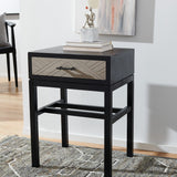 SAFAVIEH Ueli 1-Drawer Accent Table - 19" W x 15.8" L x 26" H - 19Wx16Dx26H