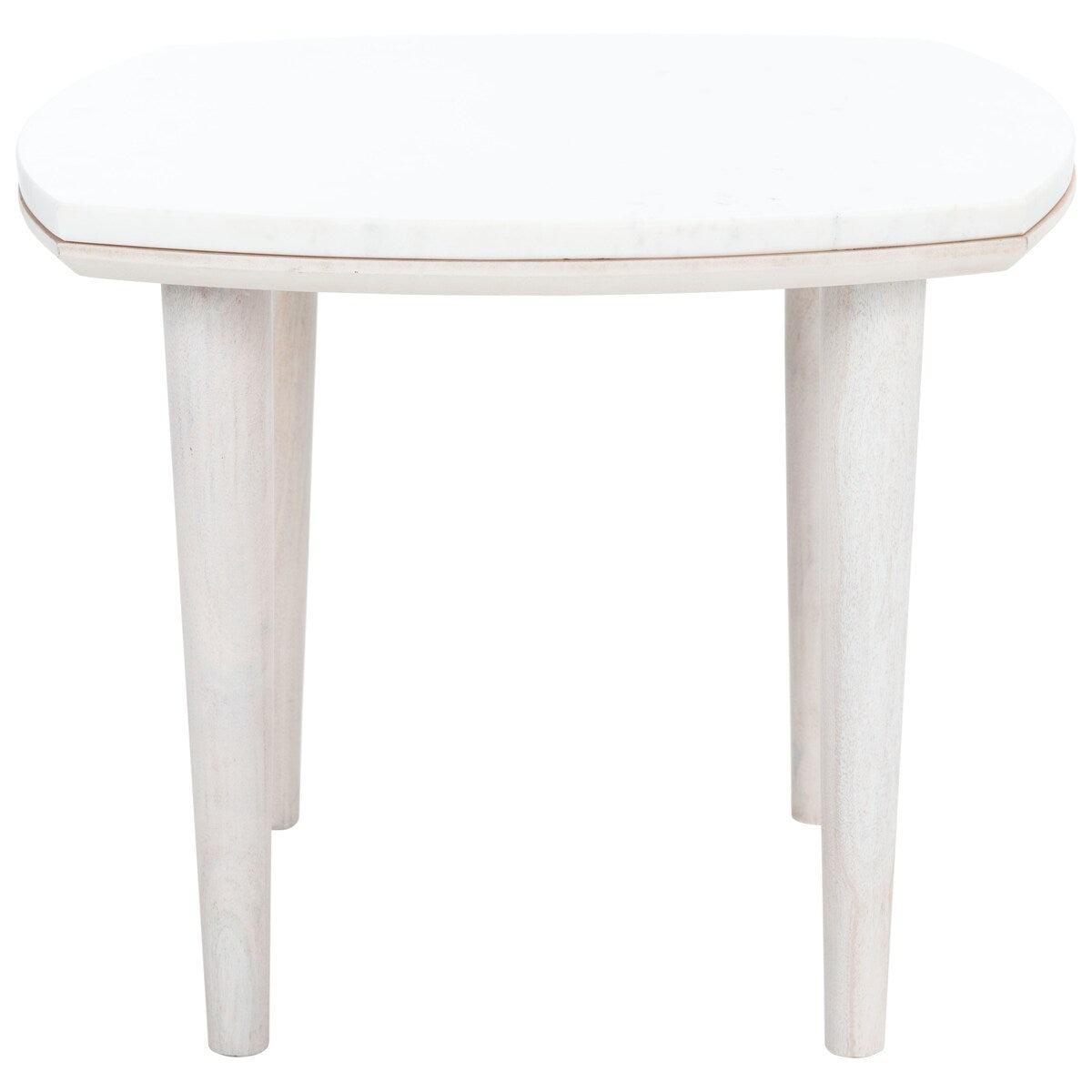 SAFAVIEH Urmil Marble Living Room Accent Side Table - 17.7" W x 17.7" L x 14.6" H - 18Wx18Dx15H