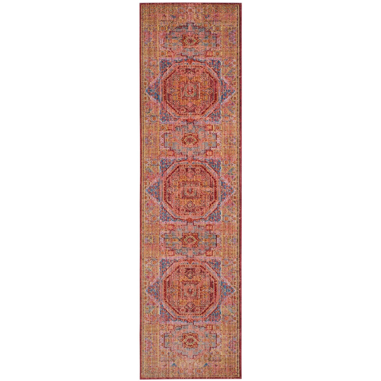 SAFAVIEH Valencia Chedva Boho Oriental Distressed Rug