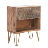 SAFAVIEH Valentina 1 Drawer Textured Nightstand