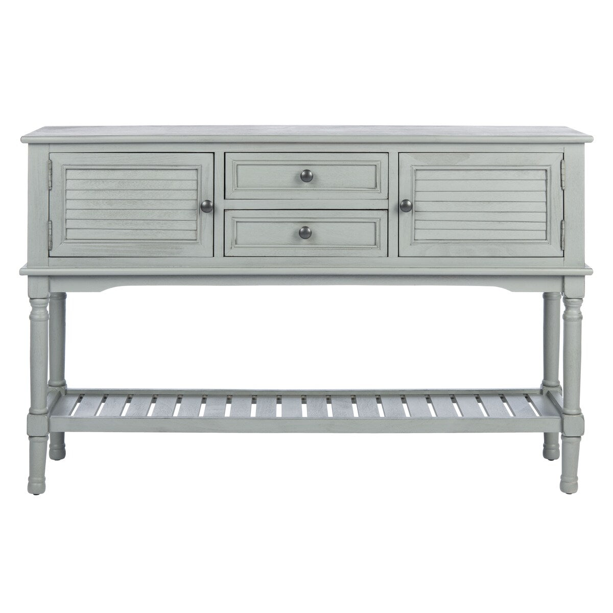 SAFAVIEH Vella 2-Drawer 2 Door Console Table - 47.3" W x 13" L x 29.5" H - 47Wx13Dx30H