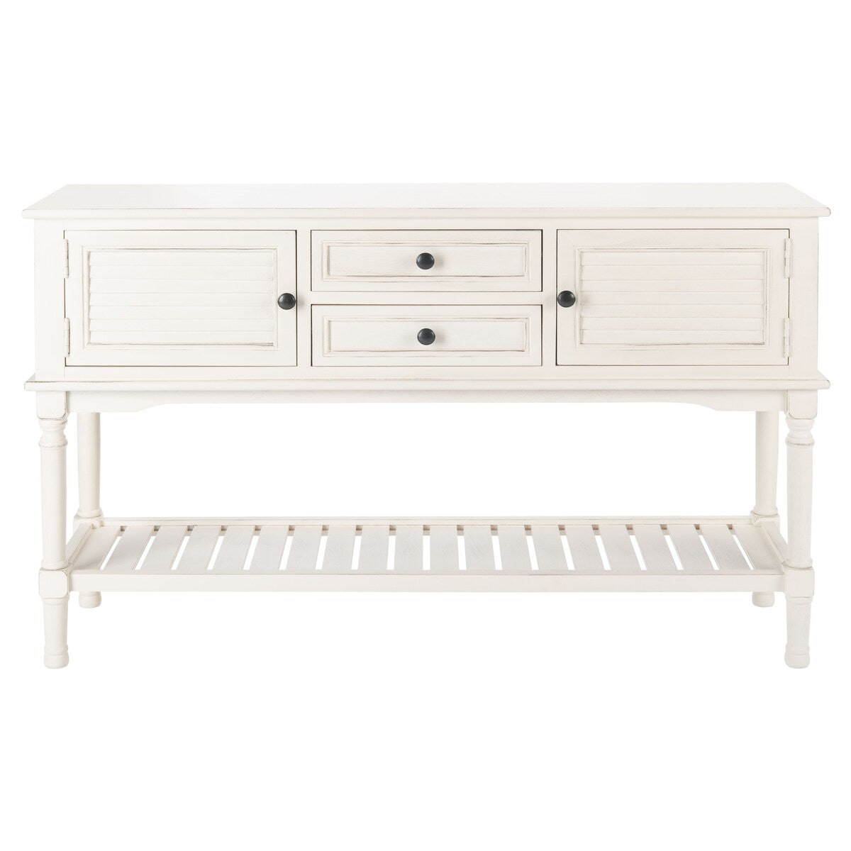 SAFAVIEH Vella 2-Drawer 2 Door Console Table - 47.3" W x 13" L x 29.5" H - 47Wx13Dx30H