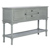 SAFAVIEH Vella 2-Drawer 2 Door Console Table - 47.3" W x 13" L x 29.5" H - 47Wx13Dx30H