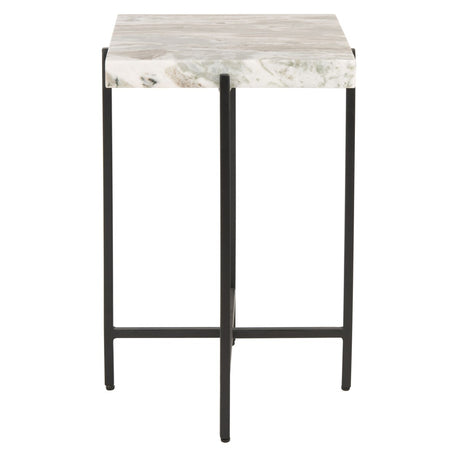 SAFAVIEH Velma Stone Top Accent Table - 16.3" W x 16.3" L x 24.5" H - 16Wx16Dx25H