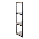 SAFAVIEH Veola 4-Tier Corner Bookshelf - 16.5" x 16.5" x 55" - 24Wx11Dx55H