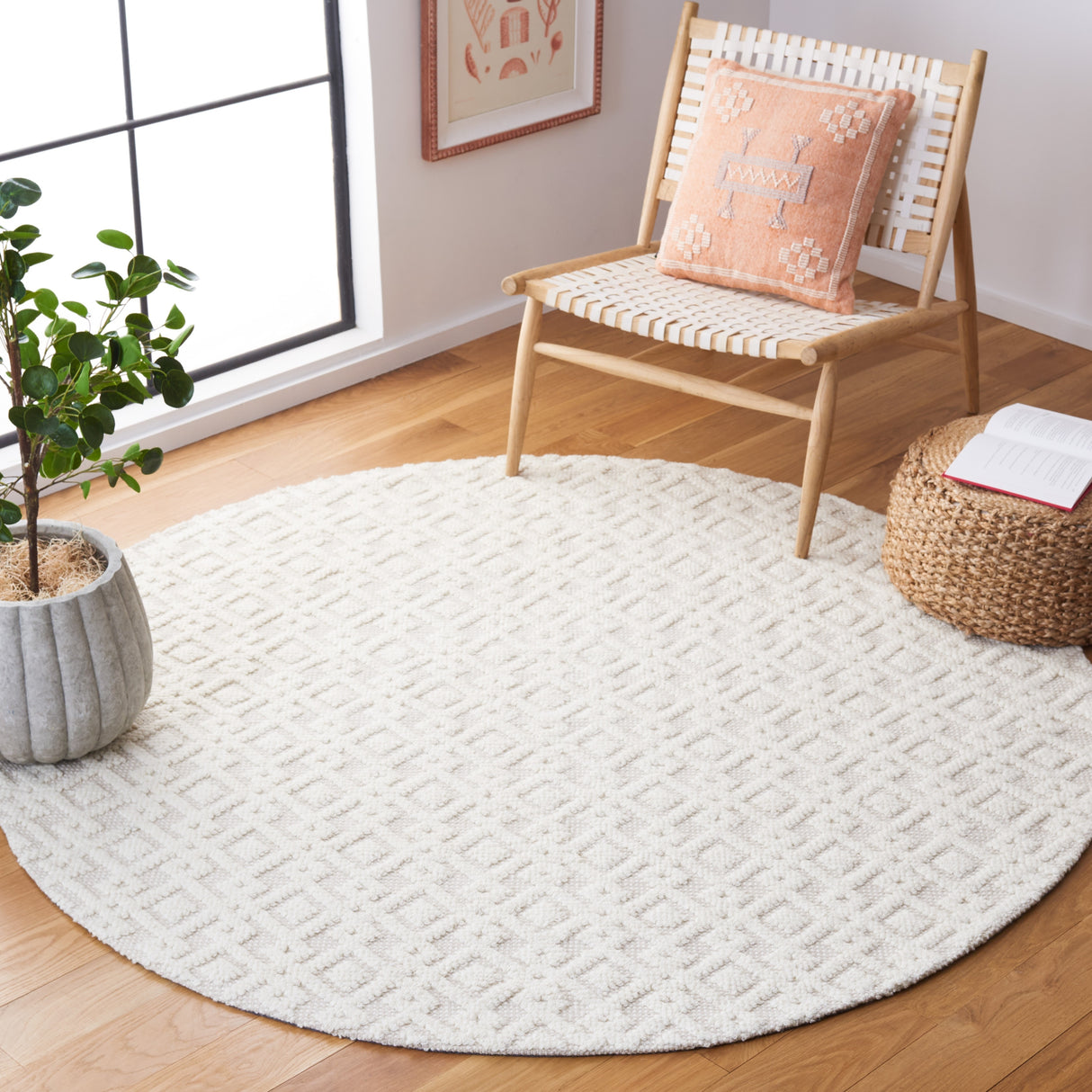 SAFAVIEH Vermont Handmade Meda Geometric Wool Area Rug