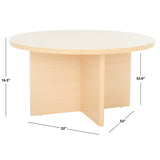 SAFAVIEH Veselinka Modern Round Coffee Table - 32 In. W x 32 In. D x 16 In. H - 32Wx32Dx16H