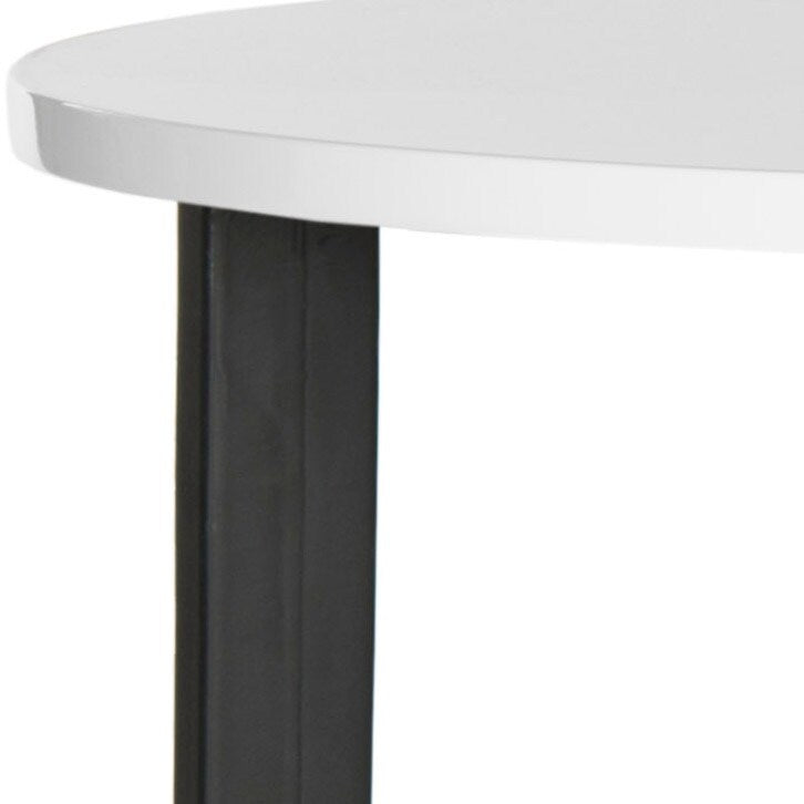 SAFAVIEH Vicki Mid-Century Modern Wood Oak/ Black End Table - 22.8" x 22.8" x 22.8" - 23Wx23Dx23H