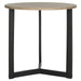 SAFAVIEH Vicki Mid-Century Modern Wood Oak/ Black End Table - 22.8" x 22.8" x 22.8" - 23Wx23Dx23H