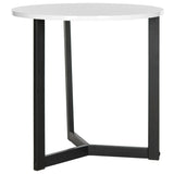 SAFAVIEH Vicki Mid-Century Modern Wood Oak/ Black End Table - 22.8" x 22.8" x 22.8" - 23Wx23Dx23H