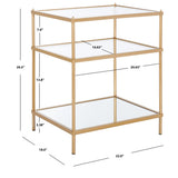 SAFAVIEH Vida 3-Tier Accent Table - 22" W x 18" D x 27" H - 22Wx18Dx27H