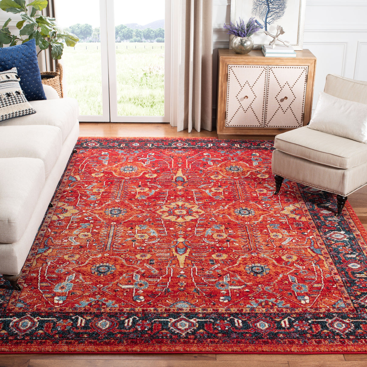 SAFAVIEH Vintage Hamadan Kishiko Oriental Rug