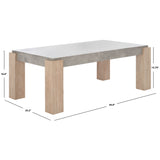 SAFAVIEH Violetta Coffee Table - 45" W x 25" D x 17" H - 45Wx25Dx17H