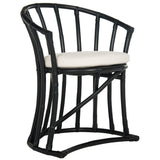 SAFAVIEH Violina Rattan Accent Chair - 24.8" x 22.2" x 30.5" - 25Wx22Dx31H