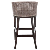 SAFAVIEH Virona Rattan 30-inch Bar Stool - 22.3" W x 20.5" L x 39" H - 22Wx21Dx39H