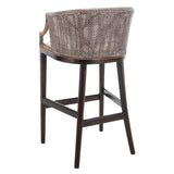 SAFAVIEH Virona Rattan 30-inch Bar Stool - 22.3" W x 20.5" L x 39" H - 22Wx21Dx39H