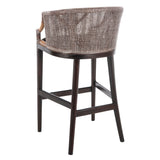 SAFAVIEH Virona Rattan 30-inch Bar Stool - 22.3" W x 20.5" L x 39" H - 22Wx21Dx39H