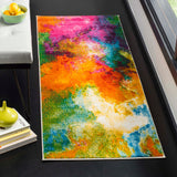 SAFAVIEH Watercolor Dixie Modern Abstract Rug