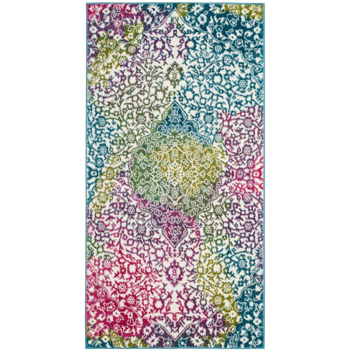 SAFAVIEH Watercolor Sierra Modern Abstract Medallion Rug