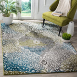 SAFAVIEH Watercolor Sierra Modern Abstract Medallion Rug