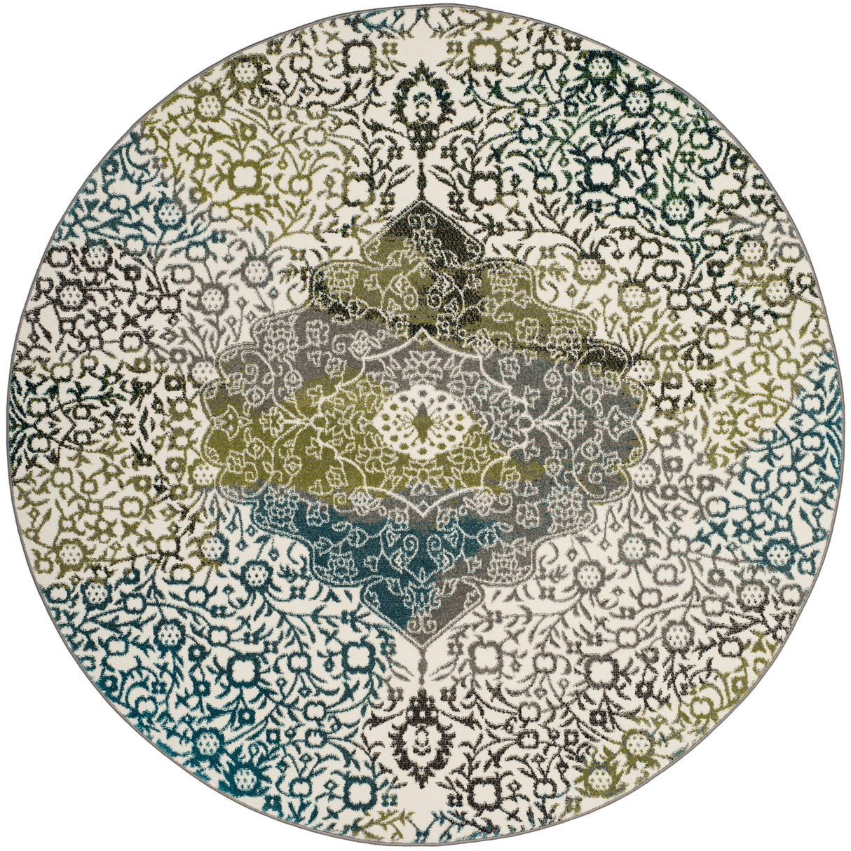 SAFAVIEH Watercolor Sierra Modern Abstract Medallion Rug