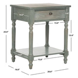 SAFAVIEH Wendel Accent Table - 20" x 16" x 25" - 20Wx16Dx25H