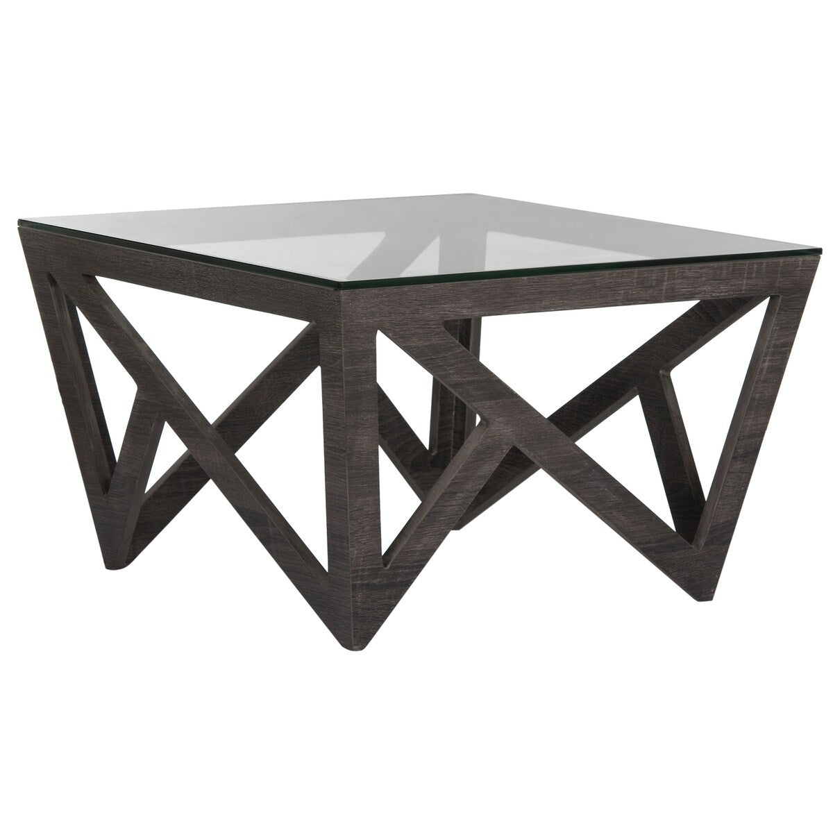 SAFAVIEH Wendy Dark Grey Coffee Table - 23.6" x 23.6" x 14.5" - 24Wx24Dx15H