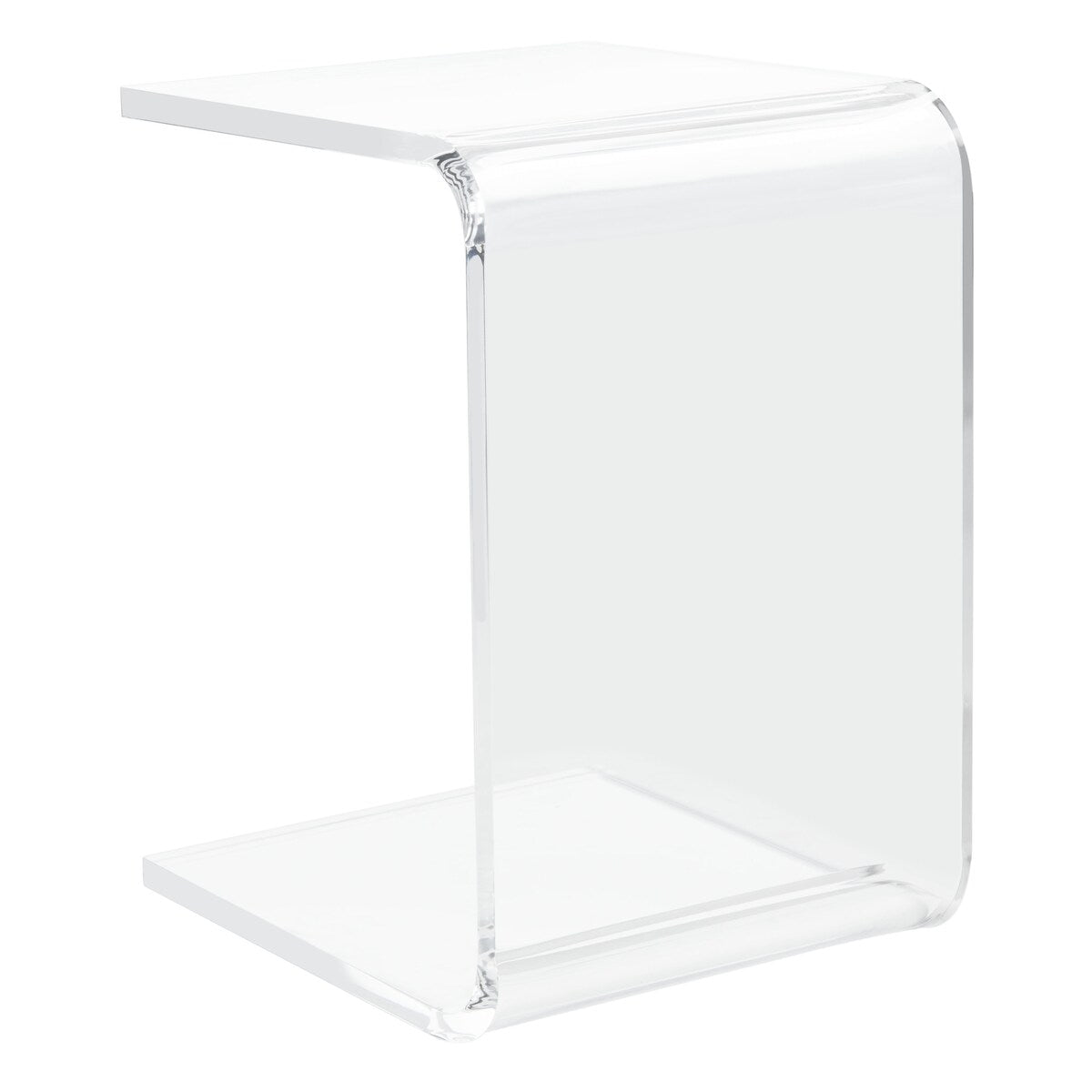 SAFAVIEH Willa Acrylic Clear Side Table - 13.5" W x 15.5" L x 20.4" H - 14Wx16Dx20H