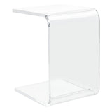 SAFAVIEH Willa Acrylic Clear Side Table - 13.5" W x 15.5" L x 20.4" H - 14Wx16Dx20H