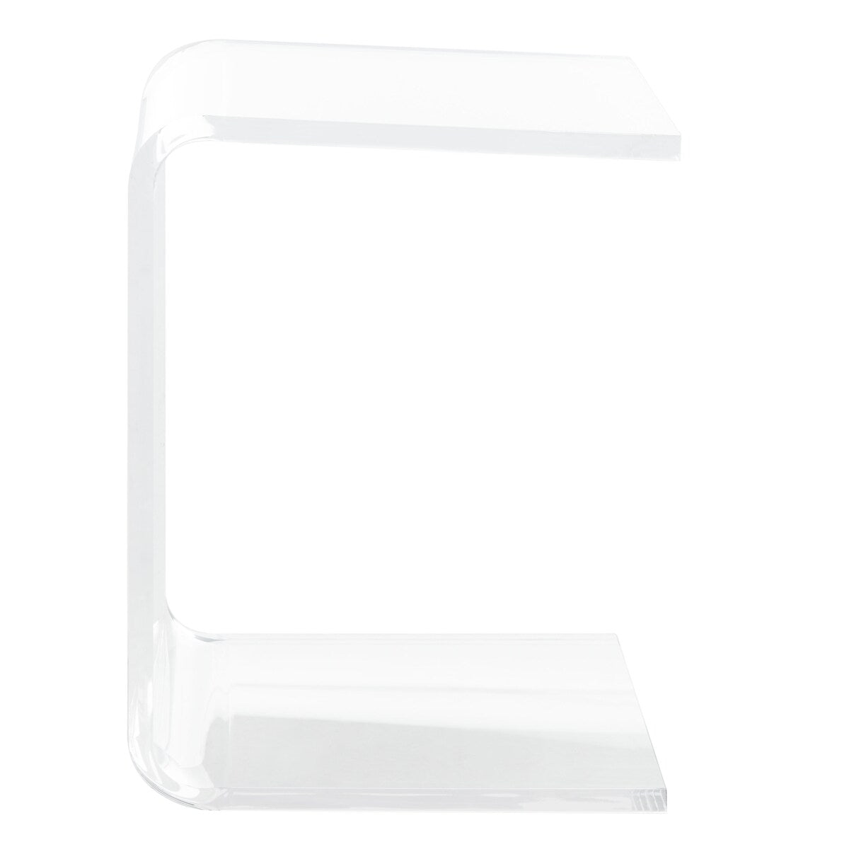 SAFAVIEH Willa Acrylic Clear Side Table - 13.5" W x 15.5" L x 20.4" H - 14Wx16Dx20H