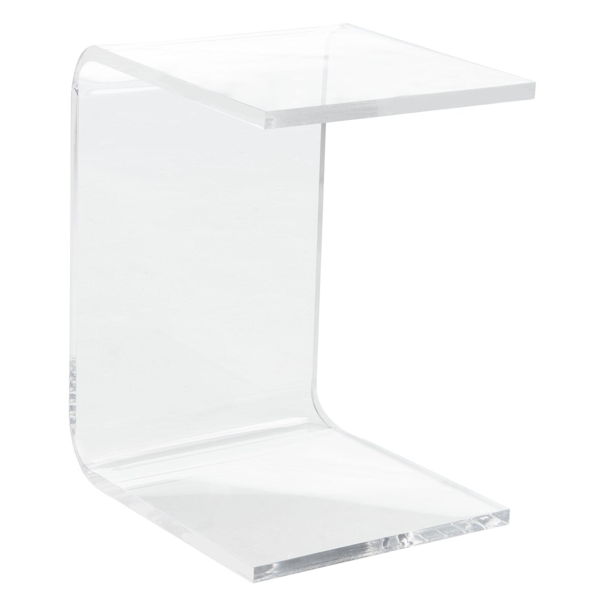 SAFAVIEH Willa Acrylic Clear Side Table - 13.5" W x 15.5" L x 20.4" H - 14Wx16Dx20H