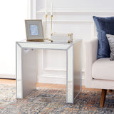 SAFAVIEH Winnie Mirrored Accent Table - 25" W x 18" D x 25" H - 24Wx18Dx24H