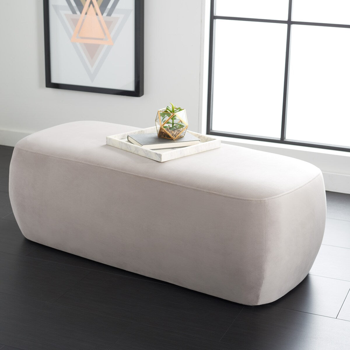 SAFAVIEH Xena Rectangular Ottoman