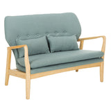 SAFAVIEH Yadira Blue Loveseat - 31.3" x 43.3" x 33.9" - 31Wx43Dx34H