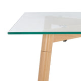 SAFAVIEH Yanka Glass Dining Table - 43" W x 30" D x 30" H - 43Wx30Dx30H