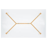 SAFAVIEH Yanka Glass Dining Table - 43" W x 30" D x 30" H - 43Wx30Dx30H